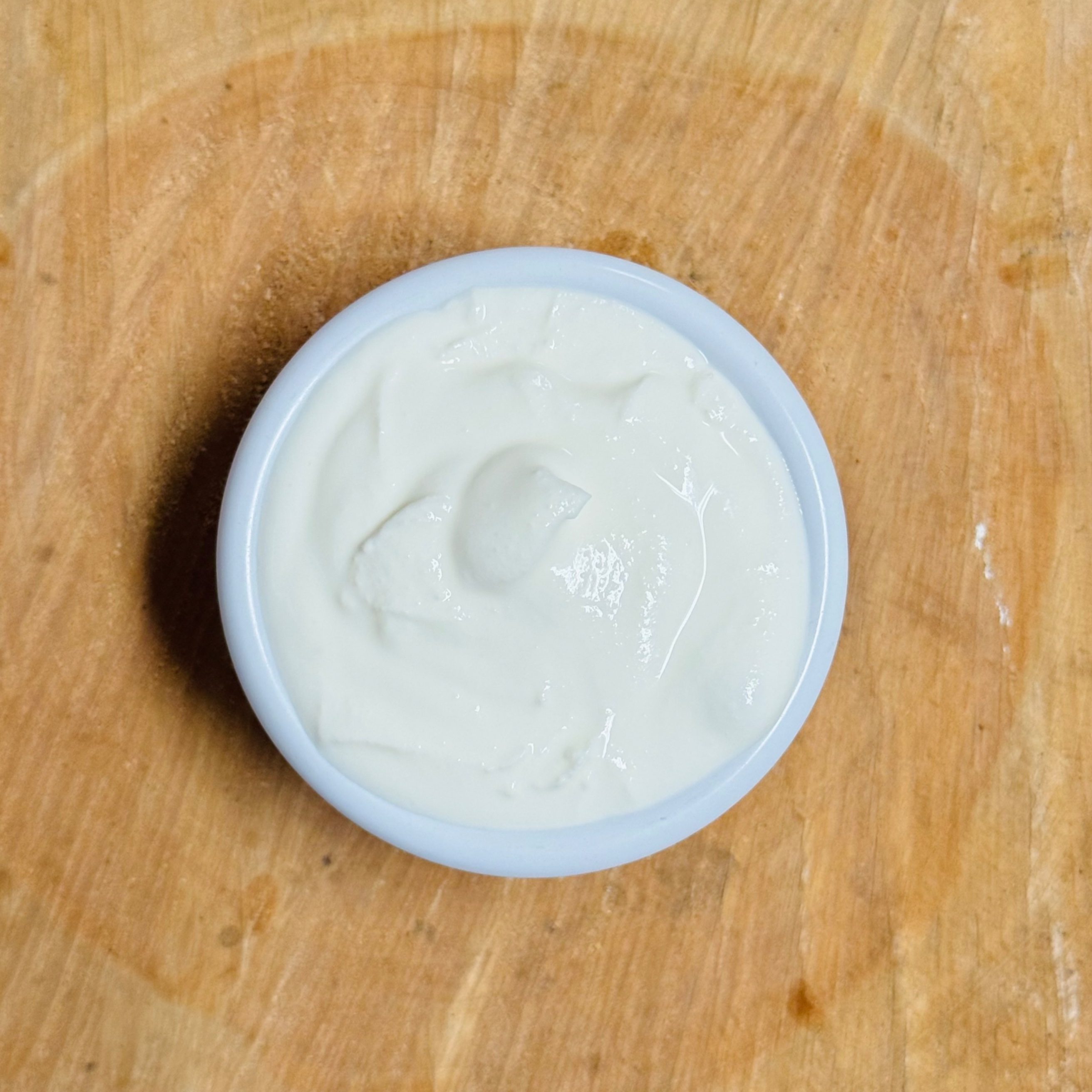Side of cream.