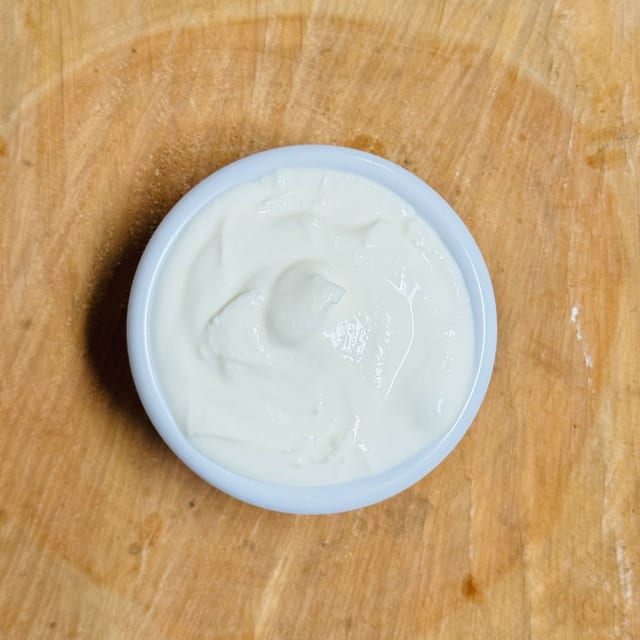 Side of cream.