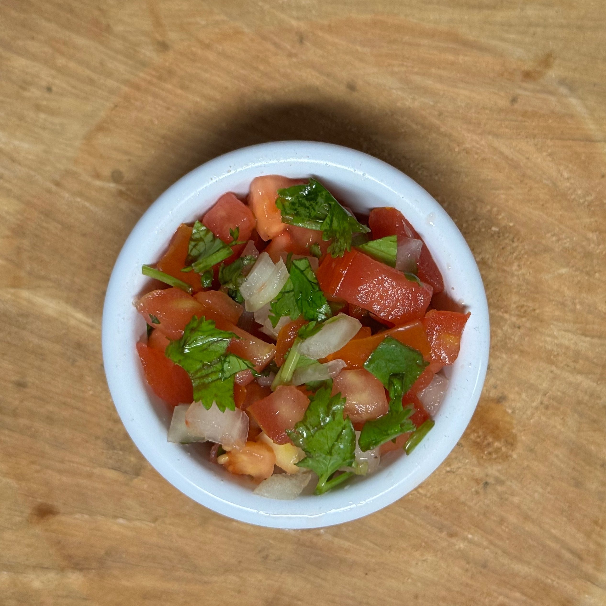 Side of pico de gallo.