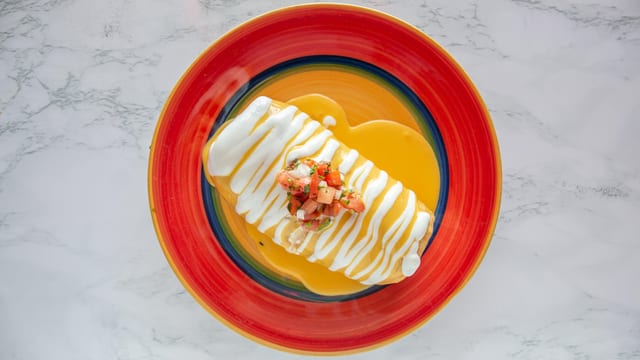 Pork chimichanga.