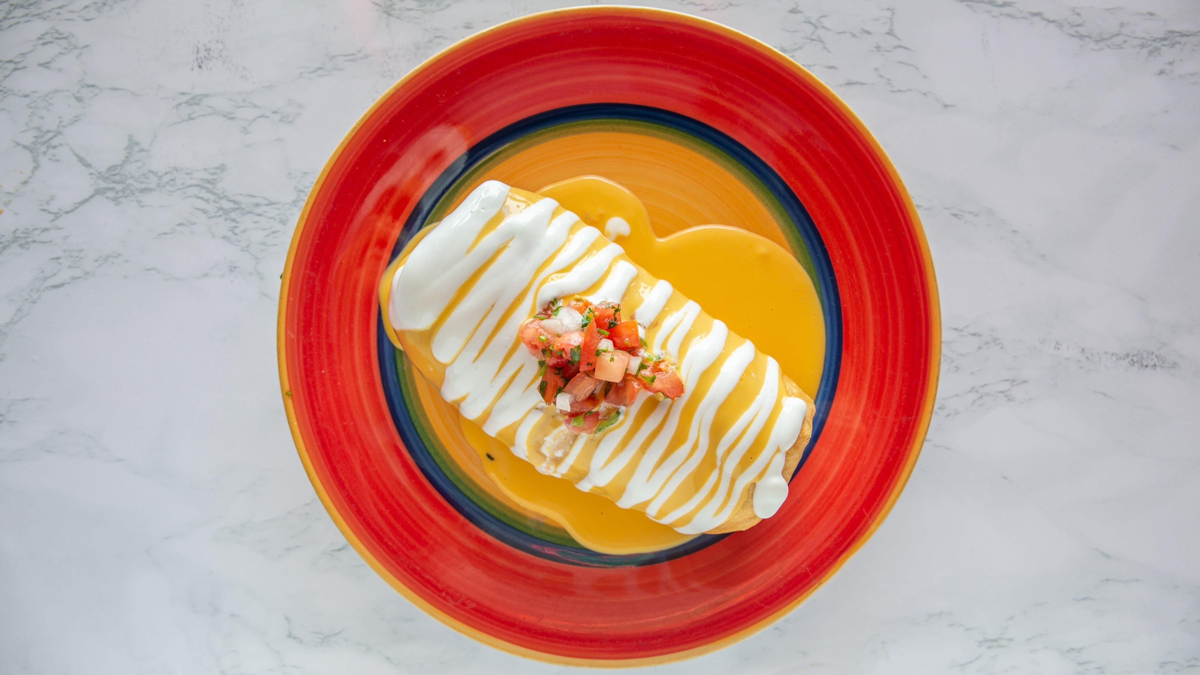 Shrimp chimichanga.