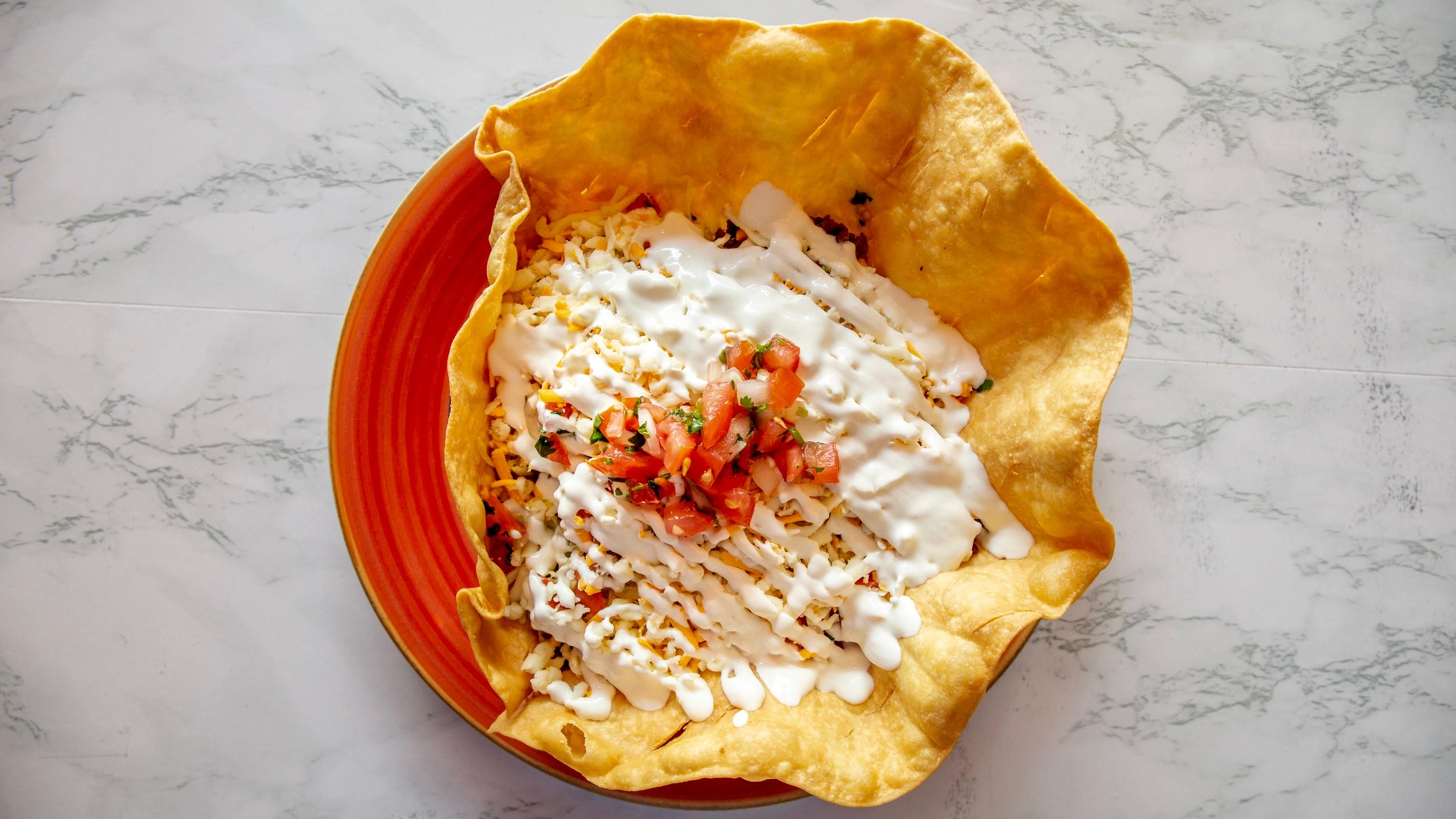 Beef burrito bowl.